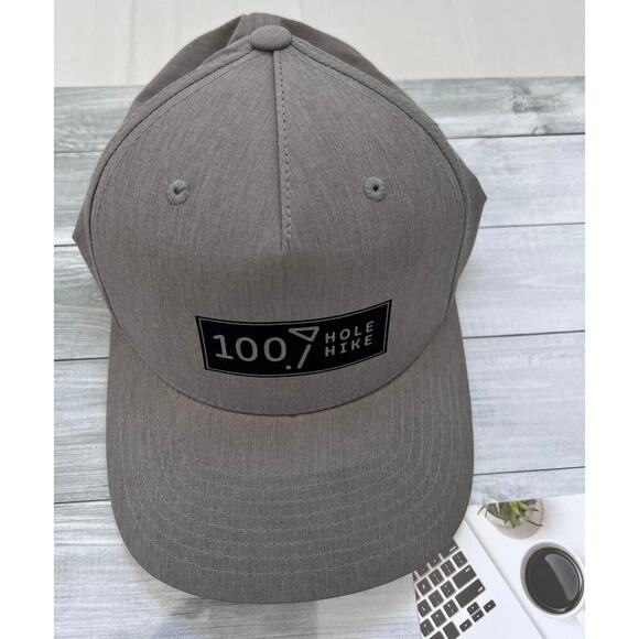 100 Hole Hike Flexfit Baseball Cap Gray - Picture 1 of 2